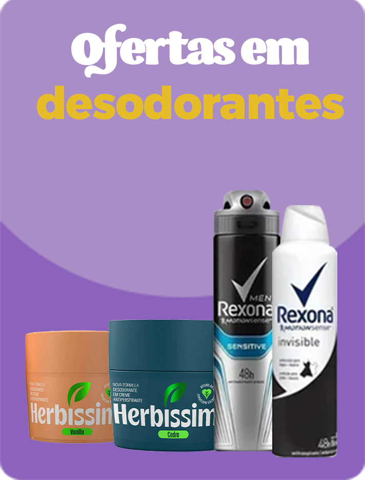 Ofertas de Outubro - Desodorantes